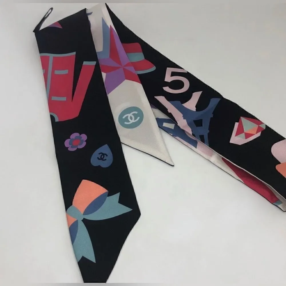 NWT Chanel 20B Slim Bandeau Silk Twill Nordstrom $850